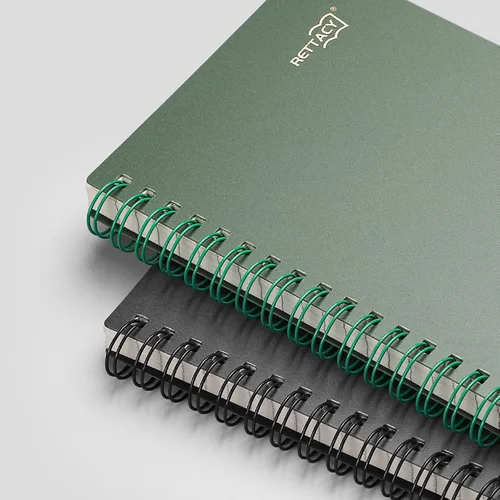 Miniatura 4 de RETTACY Cuaderno de bolsillo, 160 páginas forradas, tamaño mini A6 (4.5" × 5.7"), para trabajo, diario, escritura, papel grueso de 100 g/m²