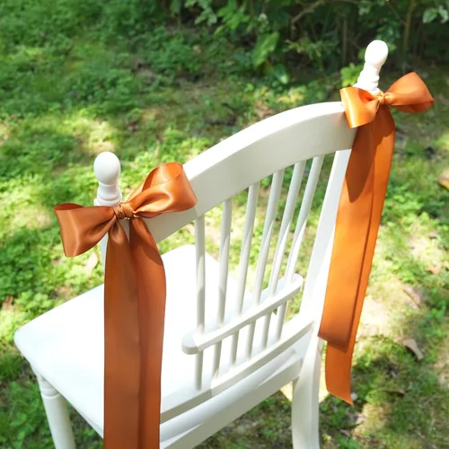 Miniatura 3 de Cinta de Cobre de 2 Pulgadas Cinta de Satén de Doble Cara Cinta de Cobre Gruesa para Envolver Regalos Decoración de Bodas Decoraciones de Ramo