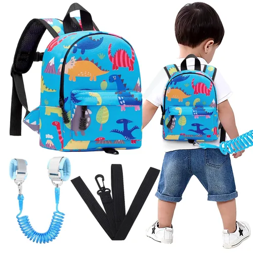 Miniatura 23 de Accmor - Mochila para niños pequeños con correa de muñeca anti-pérdida, lindo arnés para caminar para niños pequeños, mantiene a los niños cerca