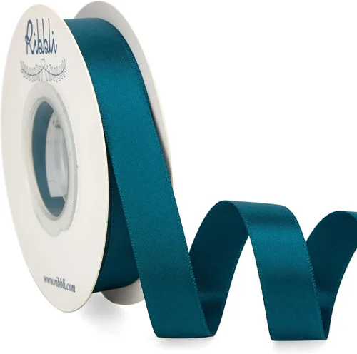 Miniatura 140 de Ribbli - Cinta de satén de doble cara dorada, 1 pulgada x 25 yardas, uso para ramo de lazos, envoltura de regalos, decoración de boda Dorado
