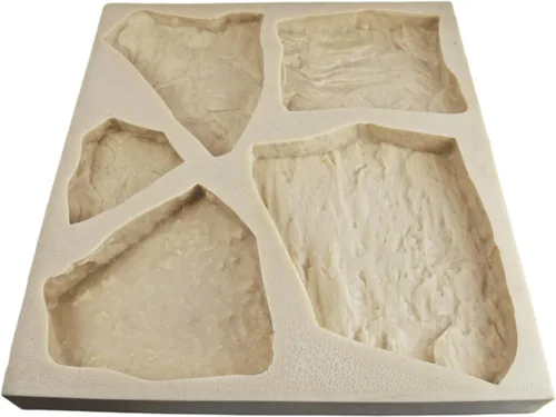Miniatura 3 de Molde de goma de piedra de chapa para hormigón o yeso, planos de piedra de campo, versión 1, 22.75 x 20.5