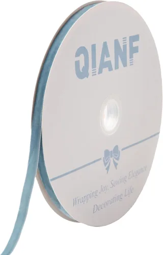 Miniatura 74 de QIANF Cinta de terciopelo, carrete de 1 1/2 pulgadas por 25 yardas (rojo)