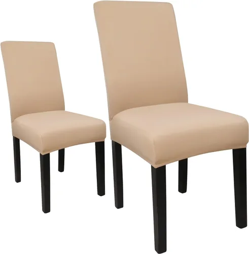 Miniatura 89 de JQinHome Juego de 8 fundas para sillas de comedor, fundas de alta elasticidad extraíbles y lavables, fundas protectoras de asiento para silla