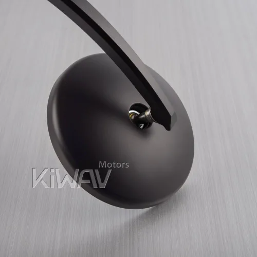Miniatura 3 de KiWAV Magazi Eclipse - Espejos redondos para motocicleta, color negro, compatible con Indian Scout Bobber 2-Negro