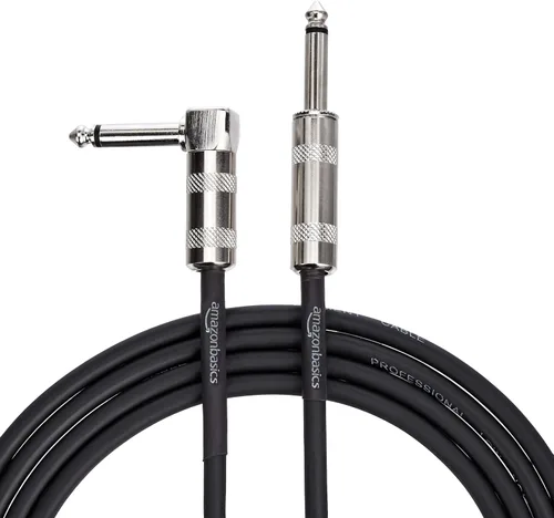 Miniatura 8 de Amazon Basics TS - Cable recto para instrumentos de 1/4 de pulgada para guitarra eléctrica, bajo y teclado con blindaje antiruido, 10 pies