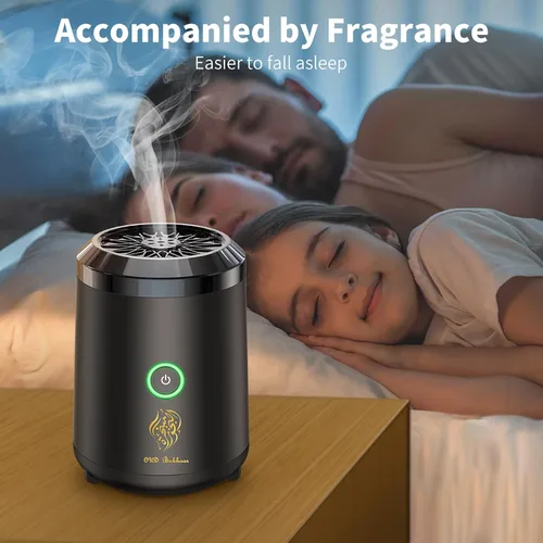 Miniatura 3 de Quemador de incienso electrónico inteligente portátil recargable por USB, quemador de incienso eléctrico, soporte de incienso musulmán árabe