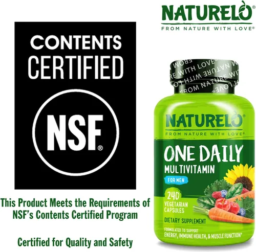 Miniatura 5 de NATURELO Multivitamínicos para hombres - Un multivitamínico diario para hombres con vitaminas, minerales y alimentos integrales orgánicos, aumenta
