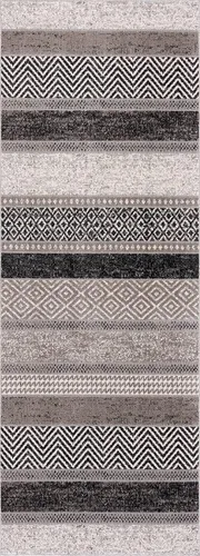 Miniatura 8 de Hauteloom Middlestown - Alfombra lavable a máquina para sala de estar, dormitorio, color negro, beige, gris, 5 pies 3 pulgadas x 7 pies