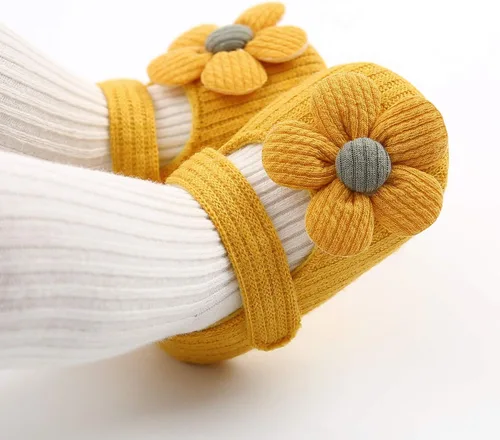 Miniatura 2 de Zapatos planos Mary Jane para bebés y niñas, con lazo, floral, princesa, vestido de boda, zapatos suaves para recién nacidos, cuna para primeros