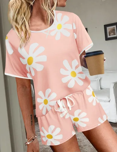 Miniatura 5 de Ekouaer Conjunto de pijama para mujer, conjunto corto casual