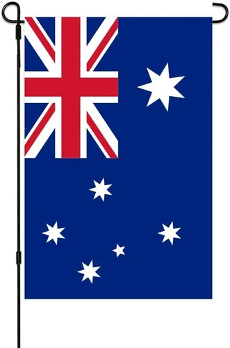 Banderas pequeñas de jardín australianas pequeñas de 12 x 18 pulgadas, de doble cara, resistentes a la intemperie, para decoración al aire libre