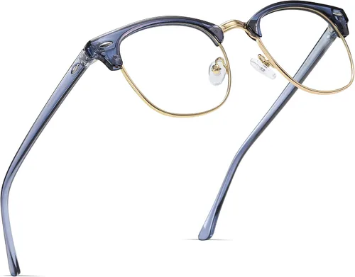 Miniatura 48 de Gafas de Luz Azul para Mujer/Hombre Gafas de Computadora de Luz Azul para Mujeres/Hombres A04-cristal marco plateado