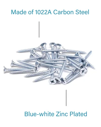 Miniatura 4 de IMScrews 100 tornillos para paneles de yeso de 1 pulgada, Phillips de cabeza plana #6, rosca fina, punta afilada, ideales para paneles de yeso