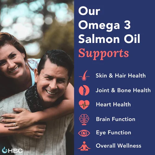 Miniatura 2 de Aceite de pescado Omega 3 de alta resistencia, 1000 mg, aceite de salmón noruego con EPA y DHA, sin eructos ni regusto, suplemento de ácidos grasos