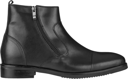 Miniatura 2 de CALTO Zapatos de elevación invisibles para hombre con aumento de altura Botas ligeras de cuero de primera calidad con cremallera 3.2 pulgadas más