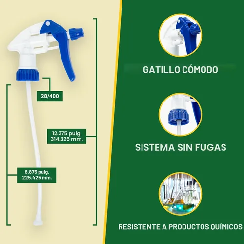 Miniatura 2 de Heluva Green Reemplazo de boquilla de botella de aerosol, solo tapas de botella - Disparadores de boquilla de rociador para soluciones de limpieza