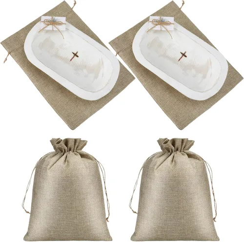 Eaasty 2 juegos de tazón de madera para oración con cruz religiosa cristiana, regalo de día de la madre para mamá, mujeres, 10 tarjetas de