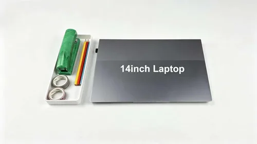 Miniatura 6 de Amazon Basics Organizador de escritorio de plástico - Medio bandeja accesoria, blanco 2-Blanco