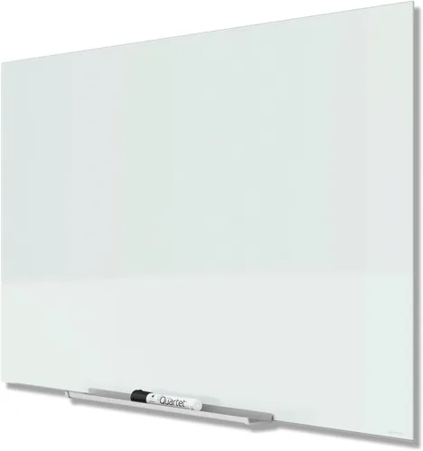 Miniatura 8 de Quartet - Pizarra blanca de borrado en seco, pizarra magnética de vidrio de 39" x 22", formato ancho, pizarra blanca horizontal, InvisaMount, blanco