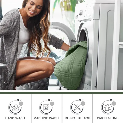 Miniatura 8 de TAOCOCO Fundas para Sillón de Dos Plazas Reclinable 100% Impermeables, Fundas Divididas para Loveseat Reclinable, Funda Antideslizante para Sofá