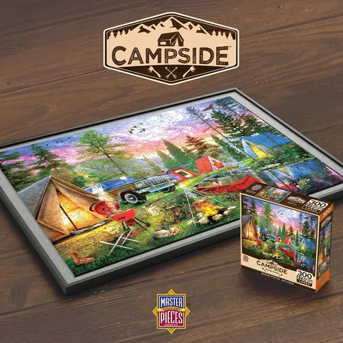 Miniatura 6 de MasterPieces Rompecabezas EZ Grip de 300 piezas – Moonlight Camping – 18 x 24 pulgadas