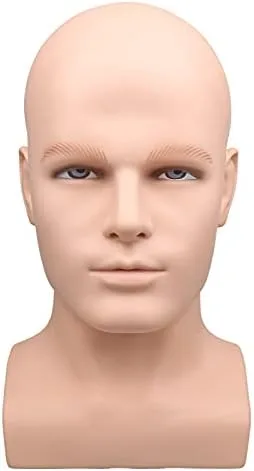 Cabezas de maniquí para pelucas, cabeza de maniquí masculina para exhibición de máscara, cabeza de maniquí de hombre de espuma para pelucas,