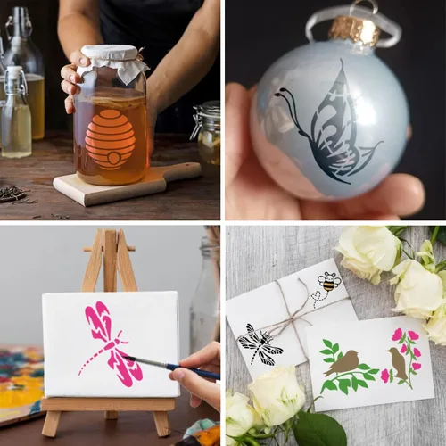 Miniatura 4 de Plantillas de estrellas y nubes y lunas para pintar, plantilla de pintura espacial para pared, tarjetas, manualidades, plantilla de estrellas