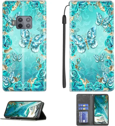 Funda para Moto One Zoom compatible con Motorola One Zoom Phone Case Flip Stand Cover Magnetic Close YHD