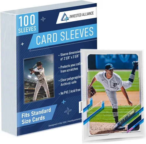 Premium Penny Sleeves for Trading Cards | Soft Trading Card Sleeves for Baseball Cards, Ultra Clear Plastic Pro Sports Card Sleeve, Football, MTG
