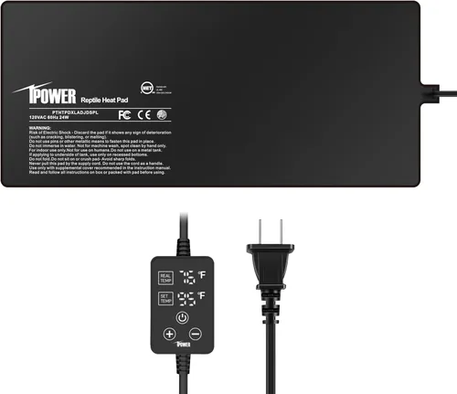 Miniatura 21 de iPower Almohadilla de calor para reptiles de 8W bajo el tanque, calentador de terrario para tortugas, lagartos, ranas y otros animales pequeños
