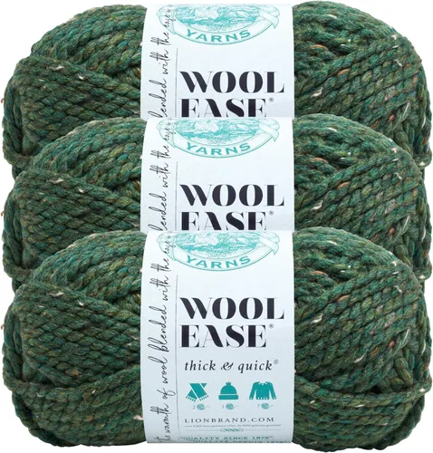 Miniatura 125 de Lion Brand Yarn - Ovillo de lana Wool-Ease Thick & Quick color fuerza aérea