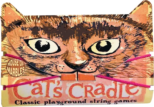 House of Marbles Cuna de gato, un clásico juego de cuerdas de dedos favorito de los niños o juego de jardín de infantes, con cordón e instrucciones,
