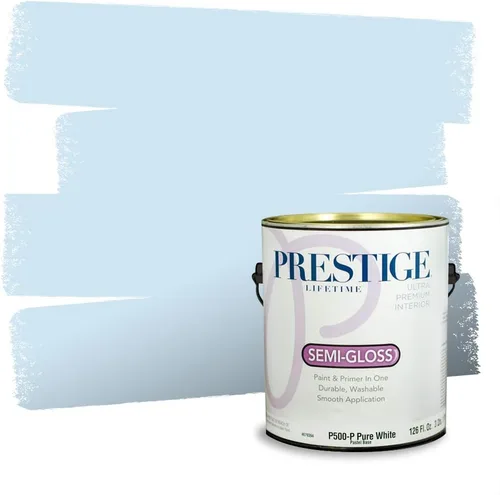 Miniatura 150 de Pintura Exterior + imprimación PRESTIGE, todo-en-uno, 1 galón, acabado mate, color comparable al Valspar* Royal Gray* VS151-Gris real