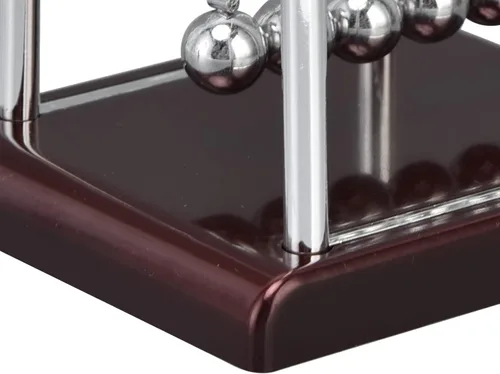 Miniatura 8 de Péndulo Newtons, bola clásica de equilibrio Newton, bola educativa de ciencia de física, bola oscilante, de metal, movimiento perpetuo, adorno