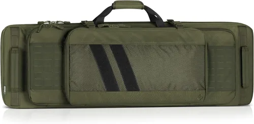 Miniatura 9 de Savior Equipment Specialist Series Tactical Double Long Gun Bag Case Backpack 4 Pistol Handgun Storage, Lockable Zippers, Padded Drag Handles, Gris