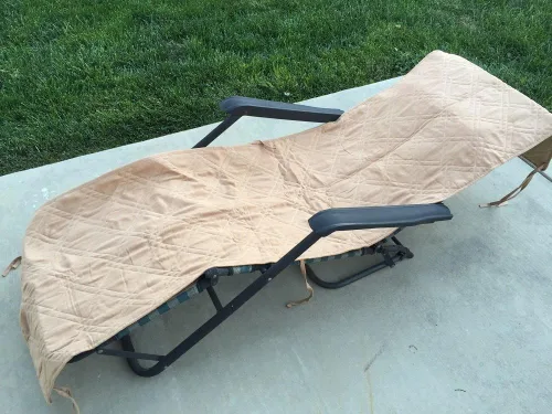 OctoRose Almohadillas acolchadas de microgamuza para silla de patio, banco de piano, fundas otomanas (camello, 20 x 75 pulgadas)