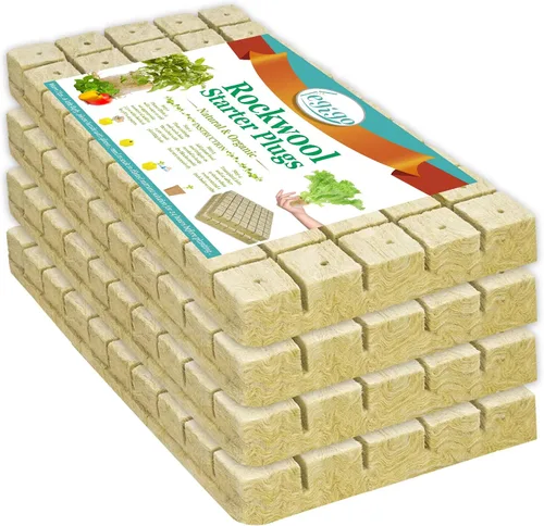 Legigo Cubos de lana de roca de 1 pulgada para hidroponía, cubos de cultivo para plantación de lana de roca para torre hidropónica, jardín, plantas