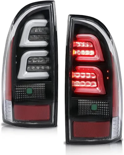 G-PLUS Luces traseras LED montaje de la lámpara de freno trasero tubo bar Fit Toyota Tacoma 2005-2015 luces traseras de estacionamiento cromo