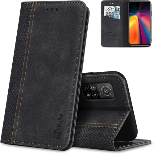 Miniatura 13 de AKABEILA Compatible con Xiaomi Redmi K40 Gaming Wallet Case, PU Leather Kickstand Card Slots Case para Xiaomi Poco F3 GT Cierre Magnético Cubierta