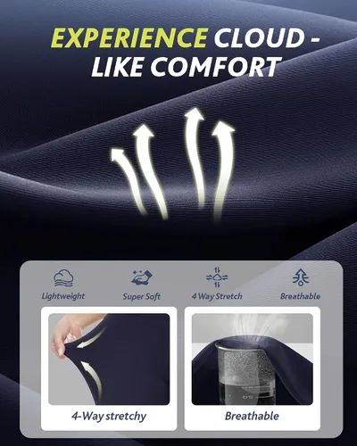 Miniatura 2 de Paquete de 4 leggings capri para mujer, pantalones capri de cintura alta, control de abdomen, pantalones de yoga con bolsillos, mallas de ciclismo