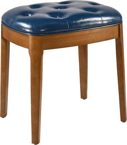 Miniatura 7 de Vantity Taburete de banco con tapizado, elegante y moderno, banco de tocador de maquillaje, versátil para comedor, sala de estar, 19.3 x 14.9 x 19.3