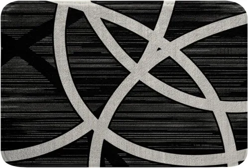 Miniatura 31 de Feelyou Beige Brown Bathroom Rugs Abstract Geometric Bath Mats Modern Art Bathroom Accessories Floor Doormats 16"x24" Soft Microfiber