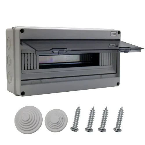Miniatura 13 de Caja de protección de distribución con riel DIN IP65 ABS transparente cubierta transparente Power mcb caja de distribución para disyuntor