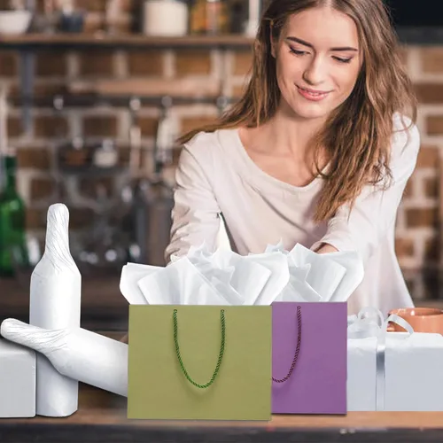 Miniatura 2 de Jkopsnr 100 hojas de papel de seda blanco de 20 x 14 pulgadas, papel de seda para bolsas de regalo, papel de seda a granel para manualidades