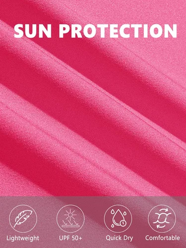 Miniatura 6 de TACVASEN Polo de manga corta con cuello en V para mujer, con protección solar UPF 50+, secado rápido, para golf