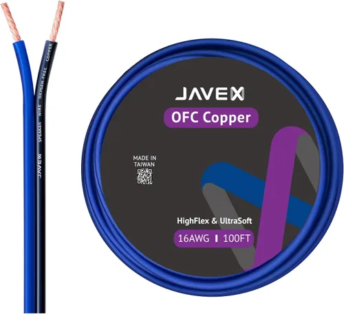 Miniatura 8 de JAVEX Cable de alambre de altavoz de audio calibre 16 AWG (15.24 M), [OFC Cobre libre de oxígeno] Cable plano delgado para audio estéreo automotriz