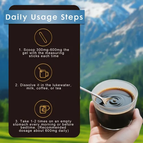 Miniatura 7 de Shilajit Orgánico del Himalaya, Resina de Shilajit Pura, Shilajit de Alta Potencia para Hombres y Mujeres, 600mg de Resina Pura Natural con 85+