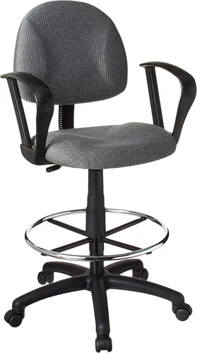 Miniatura 11 de Silla de escritorio ergonómica de Boss Office Products sin posabrazos, color azul, Tela Metal, Negro