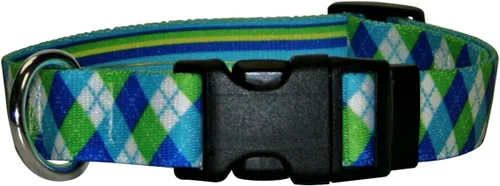 Miniatura 9 de Yellow Dog Design Collar de perro con rayas navideñas, tamaño grande, 1 pulgada de ancho