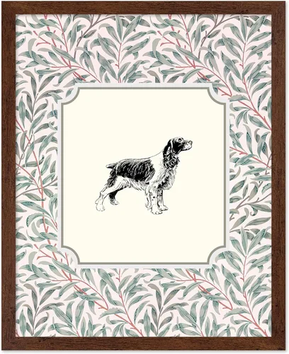 Miniatura 41 de Poster Master Póster Vintage de Cocker Spaniel Inglés - Impronta Retro de Perro - Arte Floral - Arte de Cachorros - Arte para Amantes de Animales